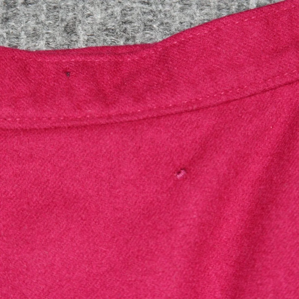 Pendleton Wool Skirt Size 12‎ Red Raspberry Vintage USA Made Lined Career Rare